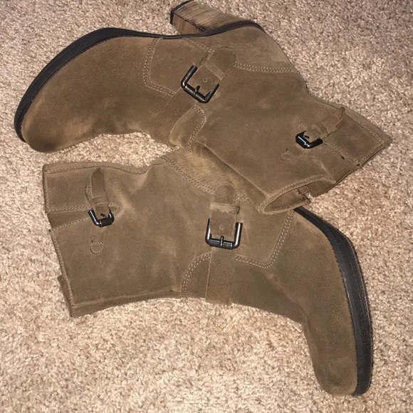 EUC Sz 7.5 La Canadienne brown suede booties - Picture 7 of 8